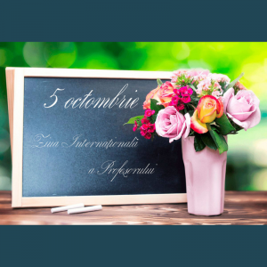 Mesaj de felicitare cu ocazia ”Zilei Profesorului”